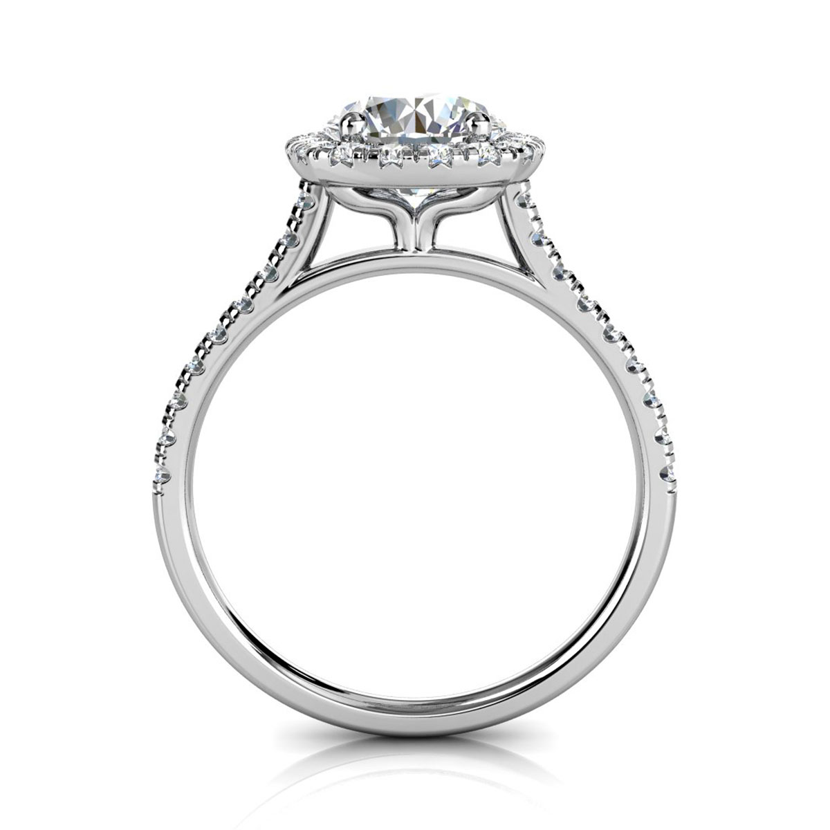 14K White Gold Serra Halo Lab Grown Diamond Ring (1/3 ct. tw)